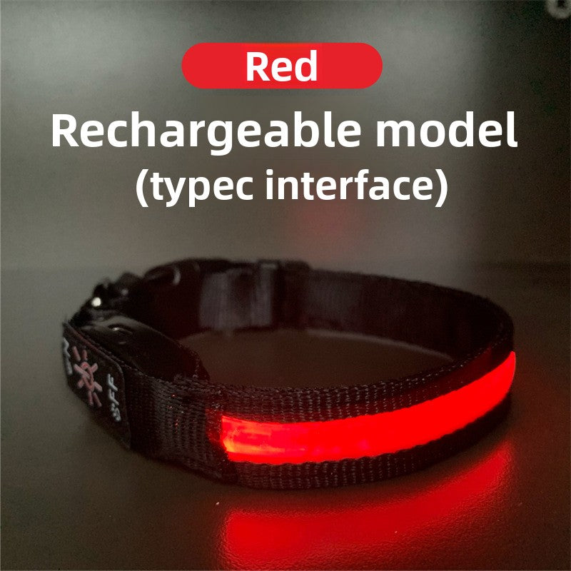 USB Rechargeable Waterproof LED Dog Collar